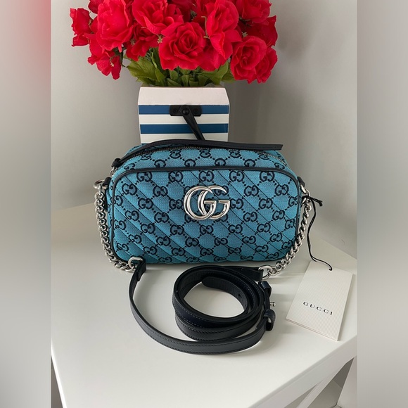 Gucci Handbags - Gucci Marmont multi color small crossbody bag